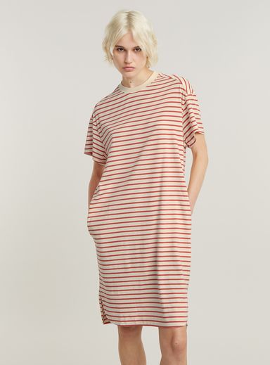 Striped Loose T-Shirt Dress